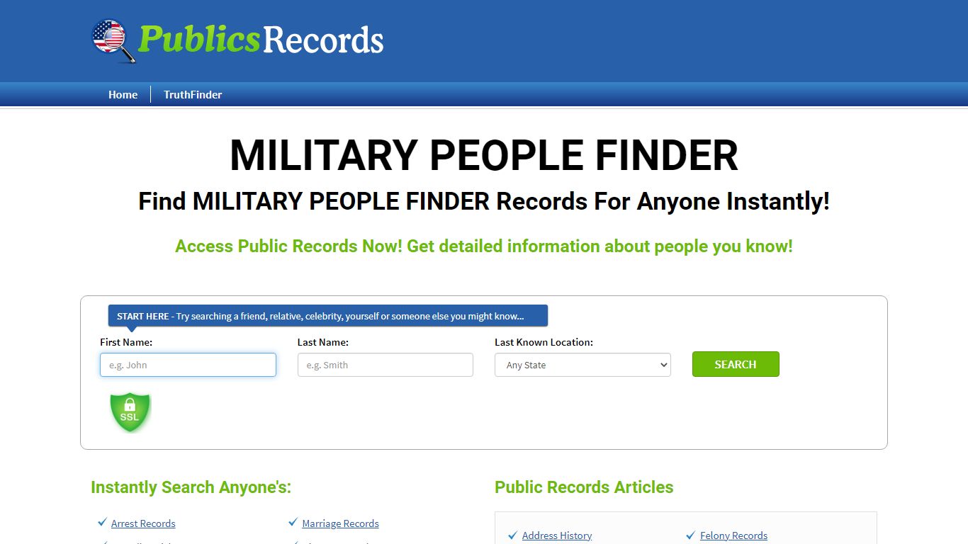 Find Military People Finder For Anyone - Public Records Reviews